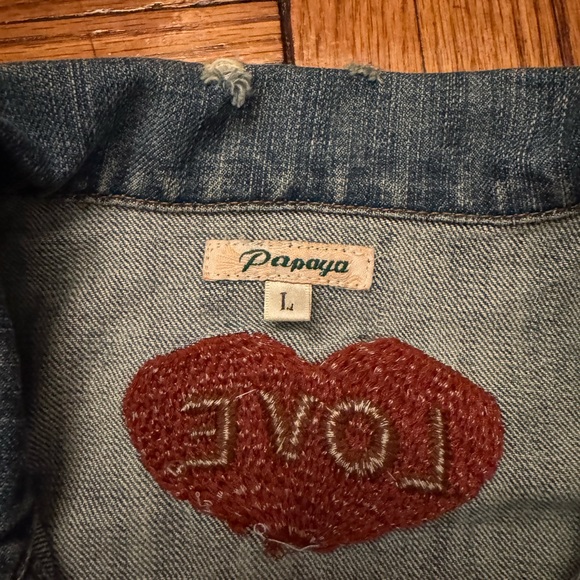 Y2K Boho Cropped Denim Jacket - Picture 5 of 5